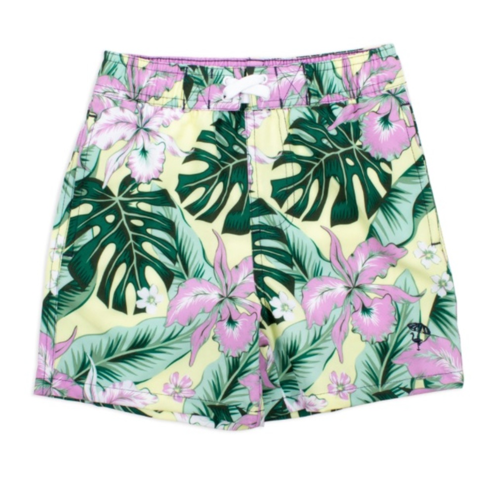 4 Way Stretch Swim Trunks in Tropical Oasis - Shade Critters